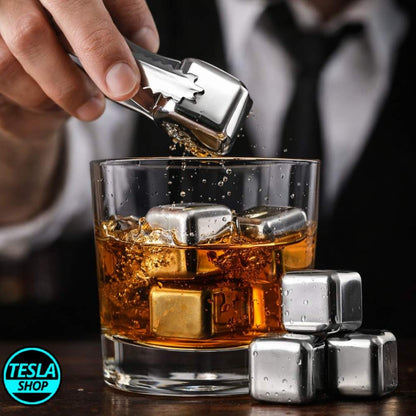 Metalni led – ledene kocke za piće, vino i koktele