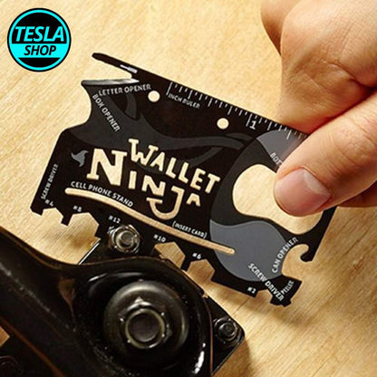18 u 1 alat kartica Wallet Ninja od nerđajućeg čelika