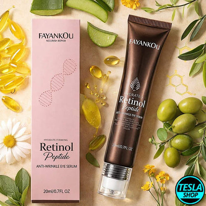Organski retinol serum za područje oko očiju sa metalnim kuglicama za masažu