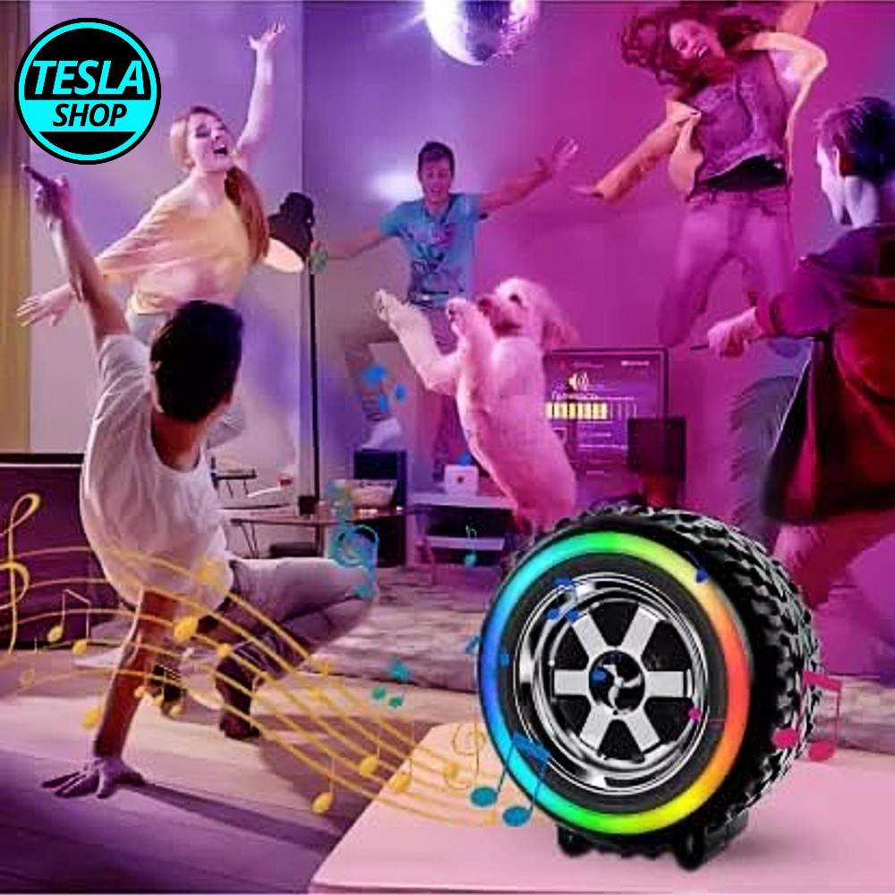 Bluetooth zvučnik – točak sa LED svetlom: muzika i svetlosni efekti u jednom