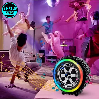 Bluetooth zvučnik – točak sa LED svetlom: muzika i svetlosni efekti u jednom