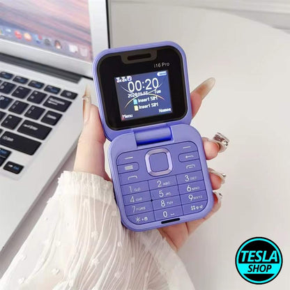 Mini Telefon na preklop i16 Pro dual SIM SD kartica