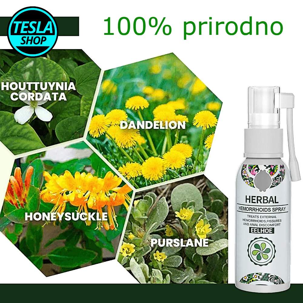 Potpuno prirodni sprej protiv Hemoroida Herbal
