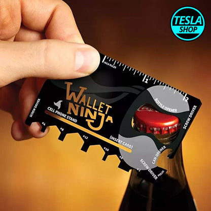 18 u 1 alat kartica Wallet Ninja od nerđajućeg čelika