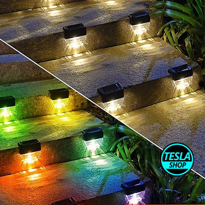 Solarne LED lampe 2 kom za osvetljenje i dekoraciju zidova i stepenica