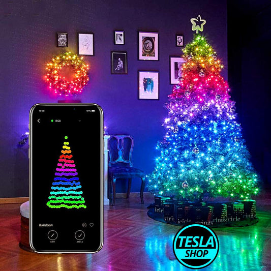 Pametne Bluetooth LED sijalice – lampice za jelku sa daljinskim