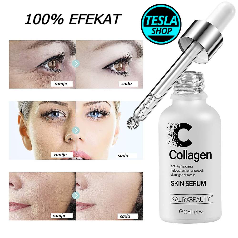 Kolagen serum protiv starenja zateže lice smanjuje bore